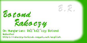 botond rakoczy business card